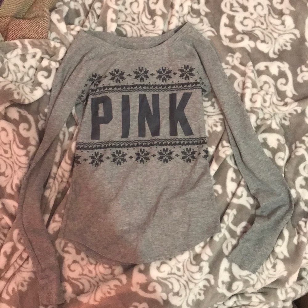 💗3 for $15)Long sleeve pink T-shirt